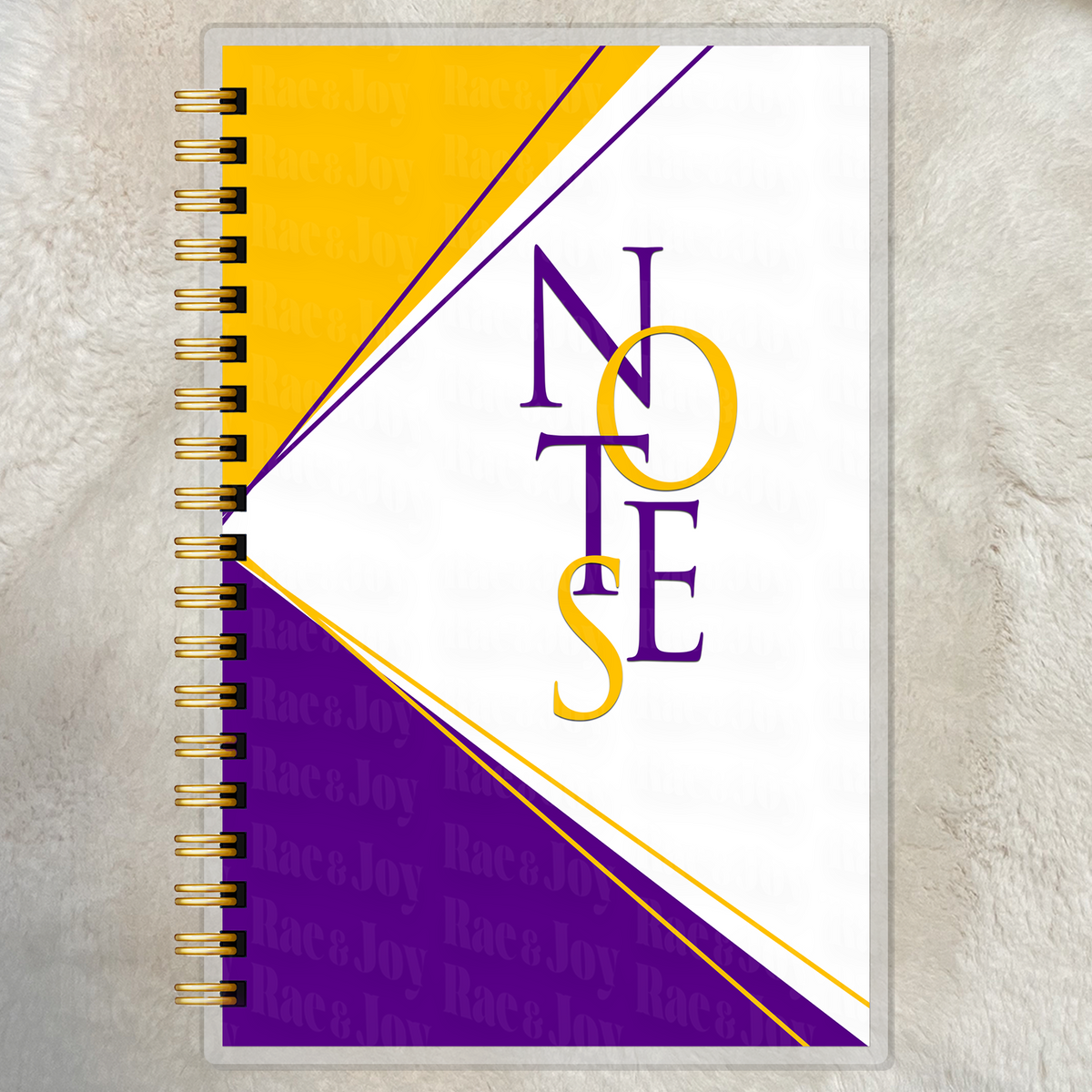 The Color Edit – Lined Notes Journal Purple and Gold