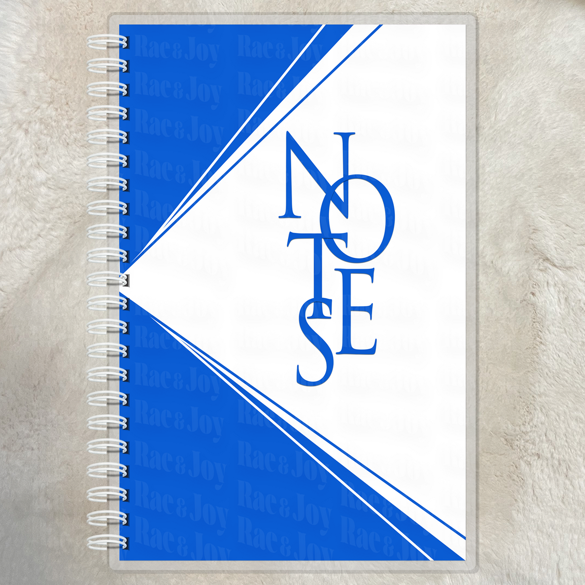 The Color Edit – Lined Notes Journal Royal and White
