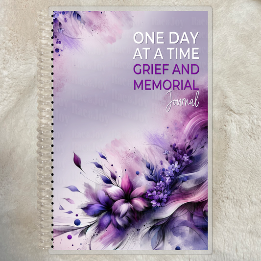 One Day at a Time Grief and Memorial Journal – Full-Sized, Prompted Journal for Healing - Rae & Joy Journals, Planners & More