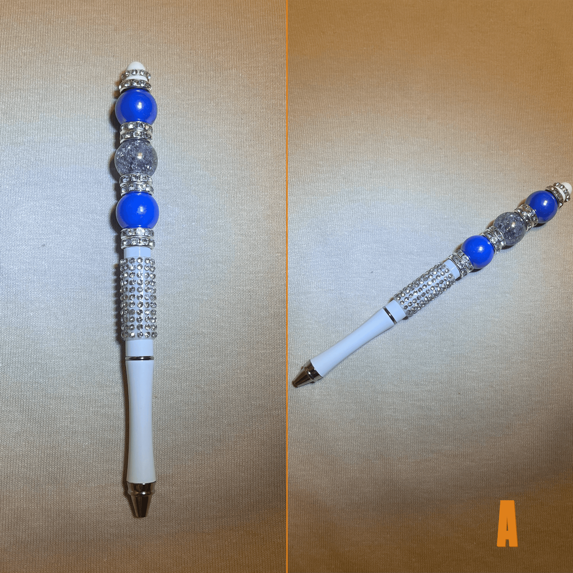 Custom Beaded Pens with Sparkle & Bling - Unique, Handcrafted, Metal Body, Refillable - Rae & Joy Journals, Planners & More