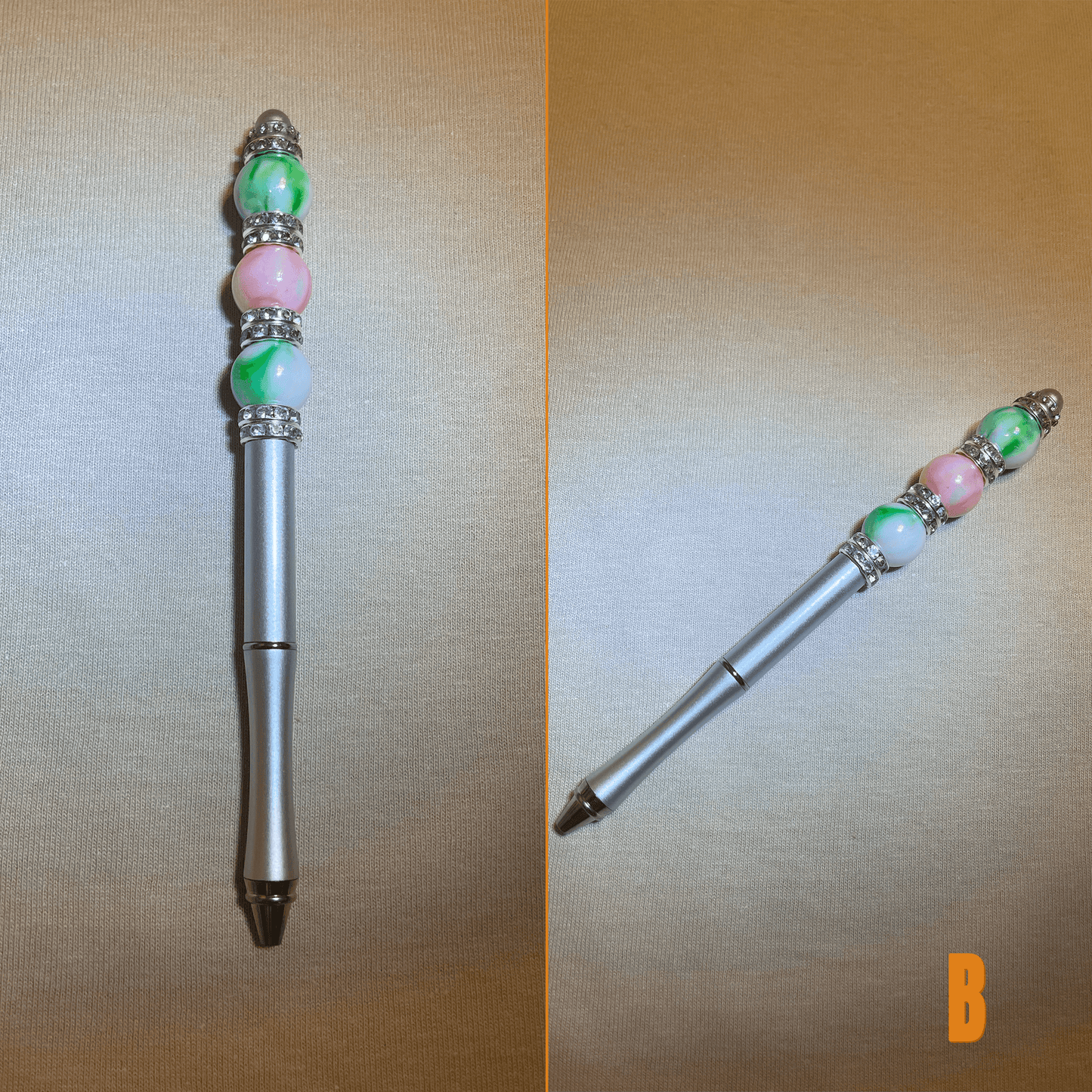 Custom Beaded Pens with Sparkle & Bling - Unique, Handcrafted, Metal Body, Refillable - Rae & Joy Journals, Planners & More