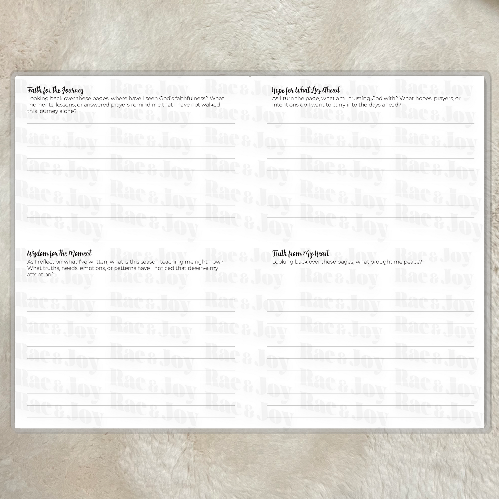 Reflections Personalized Guided Christian Journal for Women | Faith Reflection Journal with Prompts