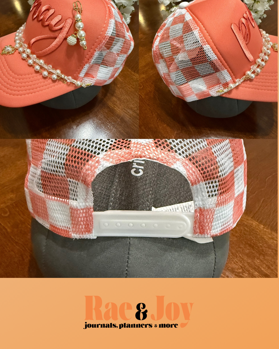 Pray Christian Pearl Embellished Cap | Faith-Inspired Hat for Women