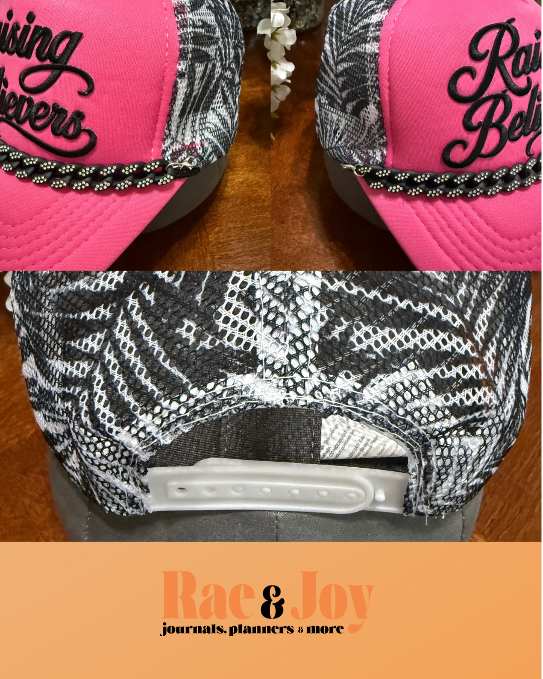 Raising Believers Christian Trucker Cap | Faith-Inspired Hat for Moms and Women