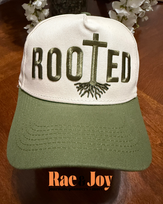 Rooted Christian Cap | Faith-Inspired Hat for Women and Men