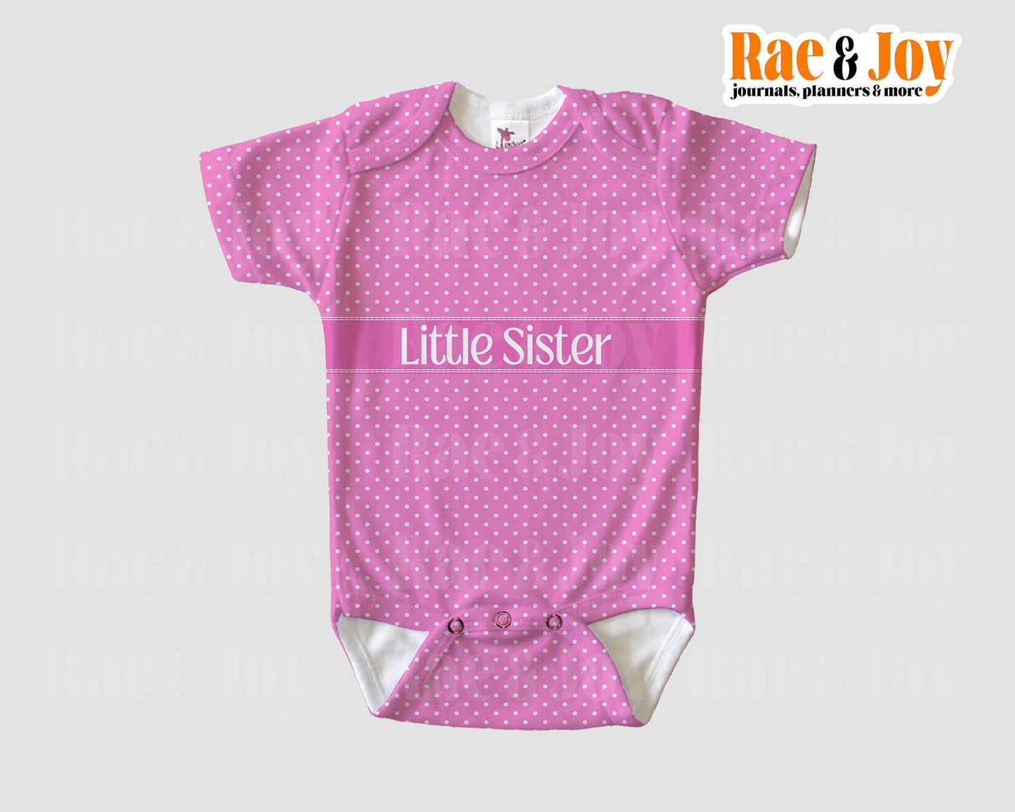 Personalized Dotted Baby One-Piece (Oh, Baby! Collection)