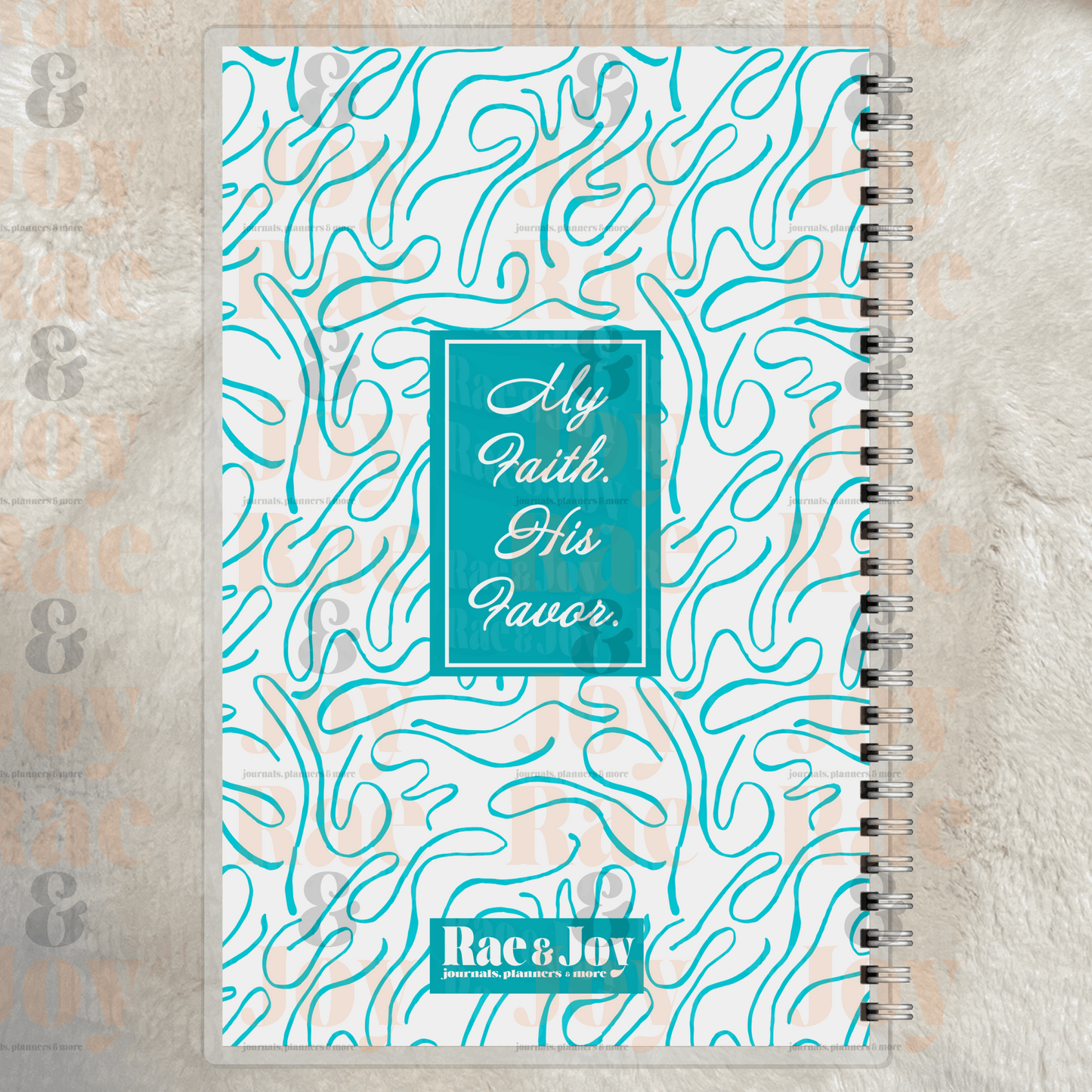 Faith and Favor Lined or Prayer Journal – Personalized Laminated Cover