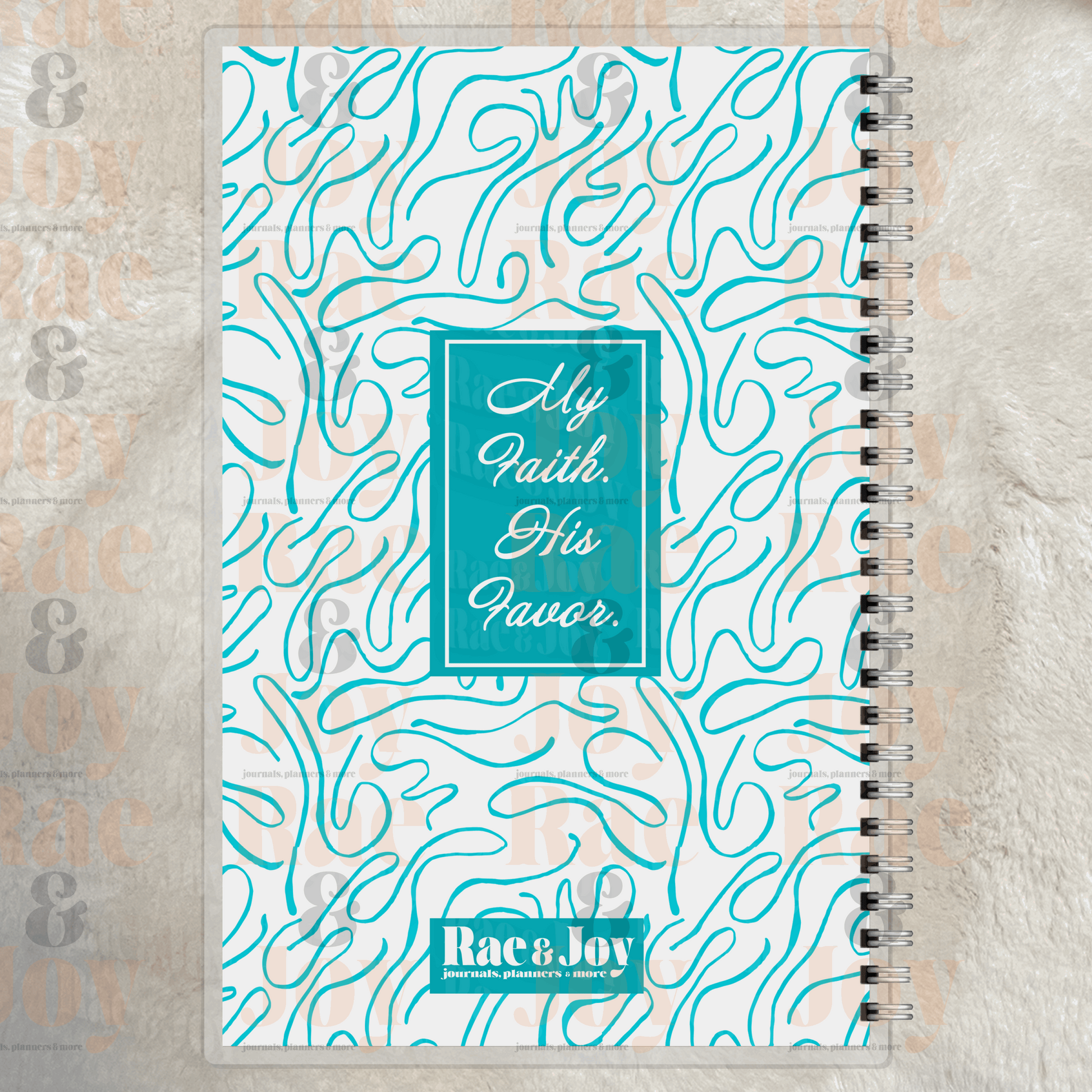 Faith and Favor Lined or Prayer Journal – Personalized Laminated Cover