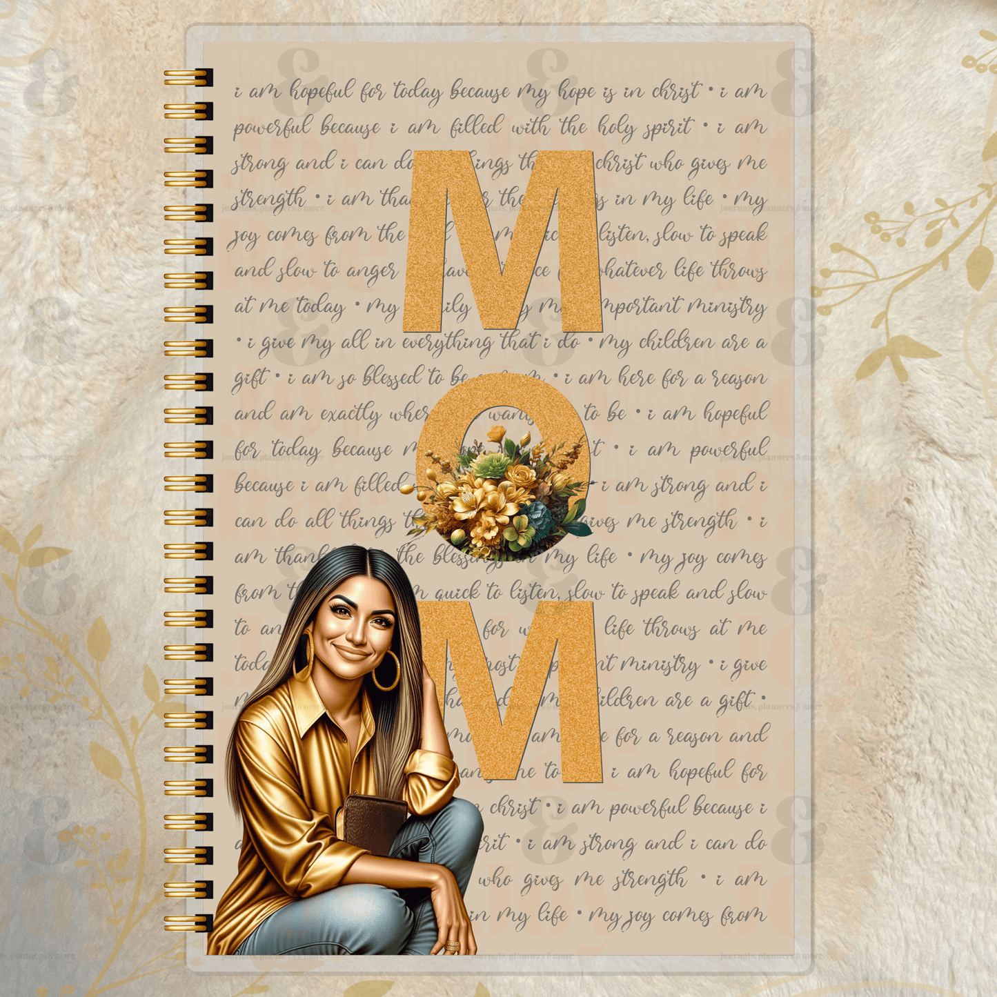 Faith & Blessings - Inspirational Mom Journal With Customizable Dolls Doll 3 Journals/Planners