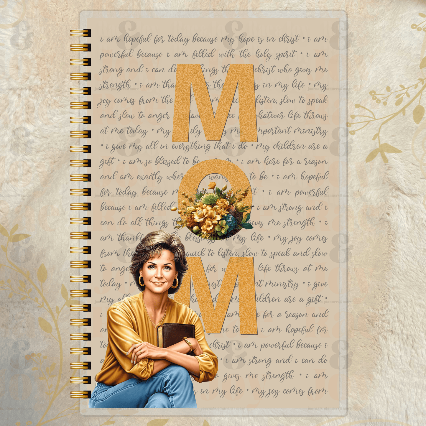 Faith & Blessings - Inspirational Mom Journal With Customizable Dolls Doll 4 Journals/Planners