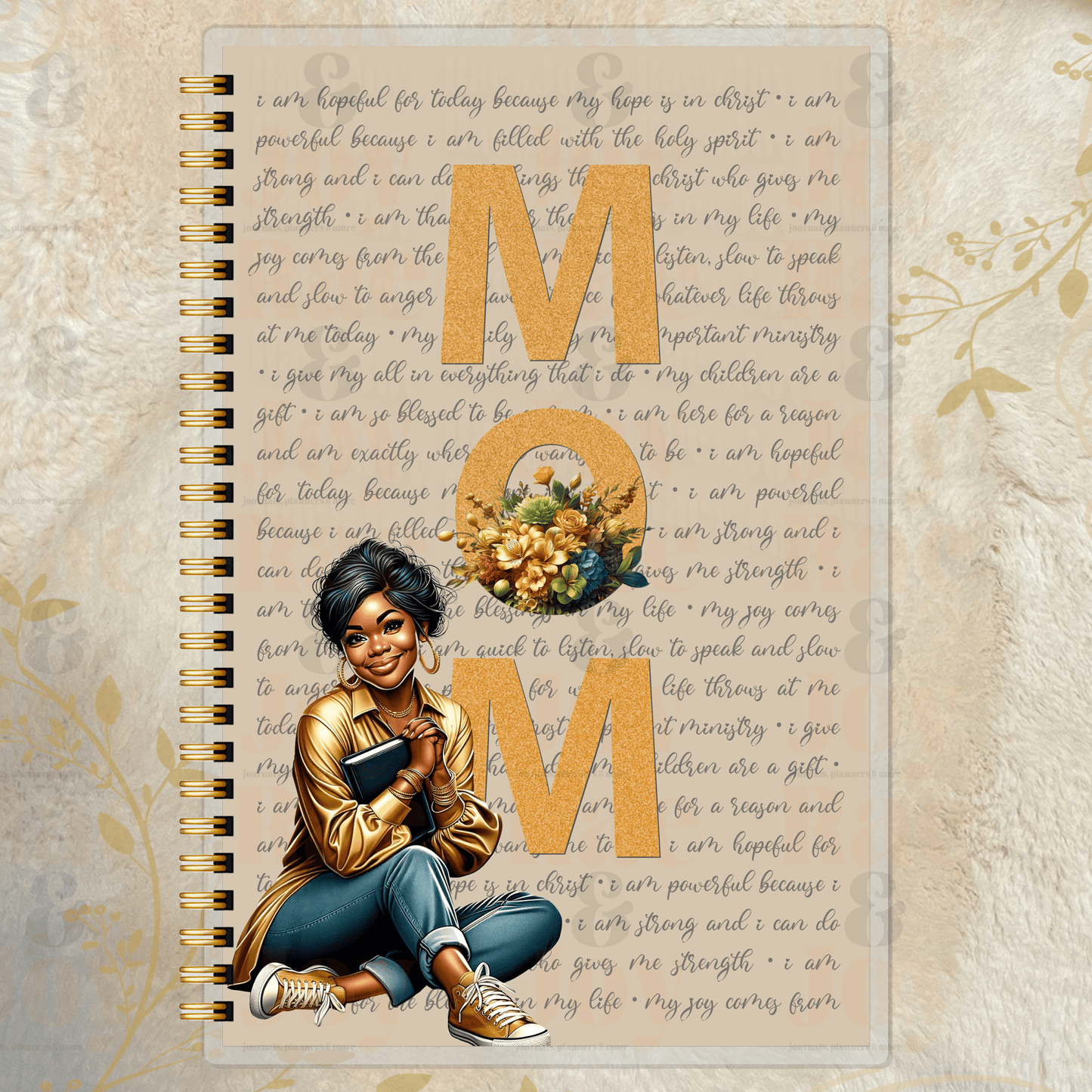 Faith & Blessings - Inspirational Mom Journal With Customizable Dolls Doll 5 Journals/Planners