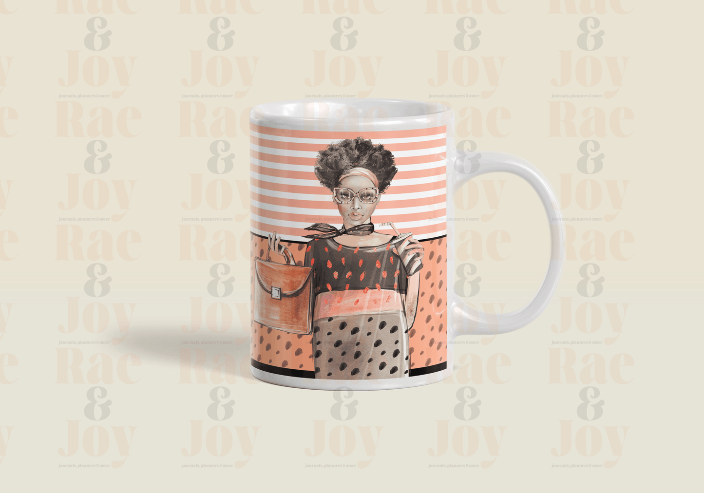 Fearfully And Wonderfully Made - Ceramic Mug 15 Oz Wraparound Design Matching Journal 4 Options