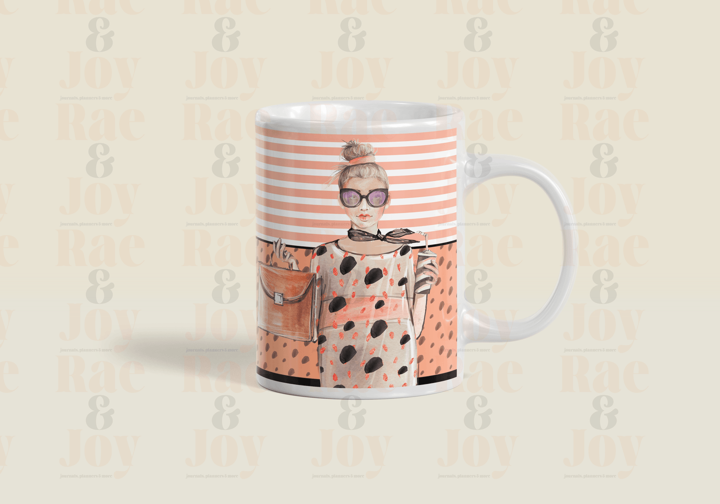 Fearfully And Wonderfully Made - Ceramic Mug 15 Oz Wraparound Design Matching Journal 4 Options