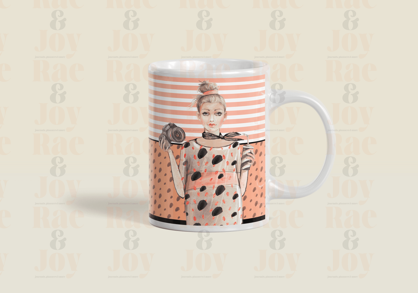 Fearfully And Wonderfully Made - Ceramic Mug 15 Oz Wraparound Design Matching Journal 4 Options