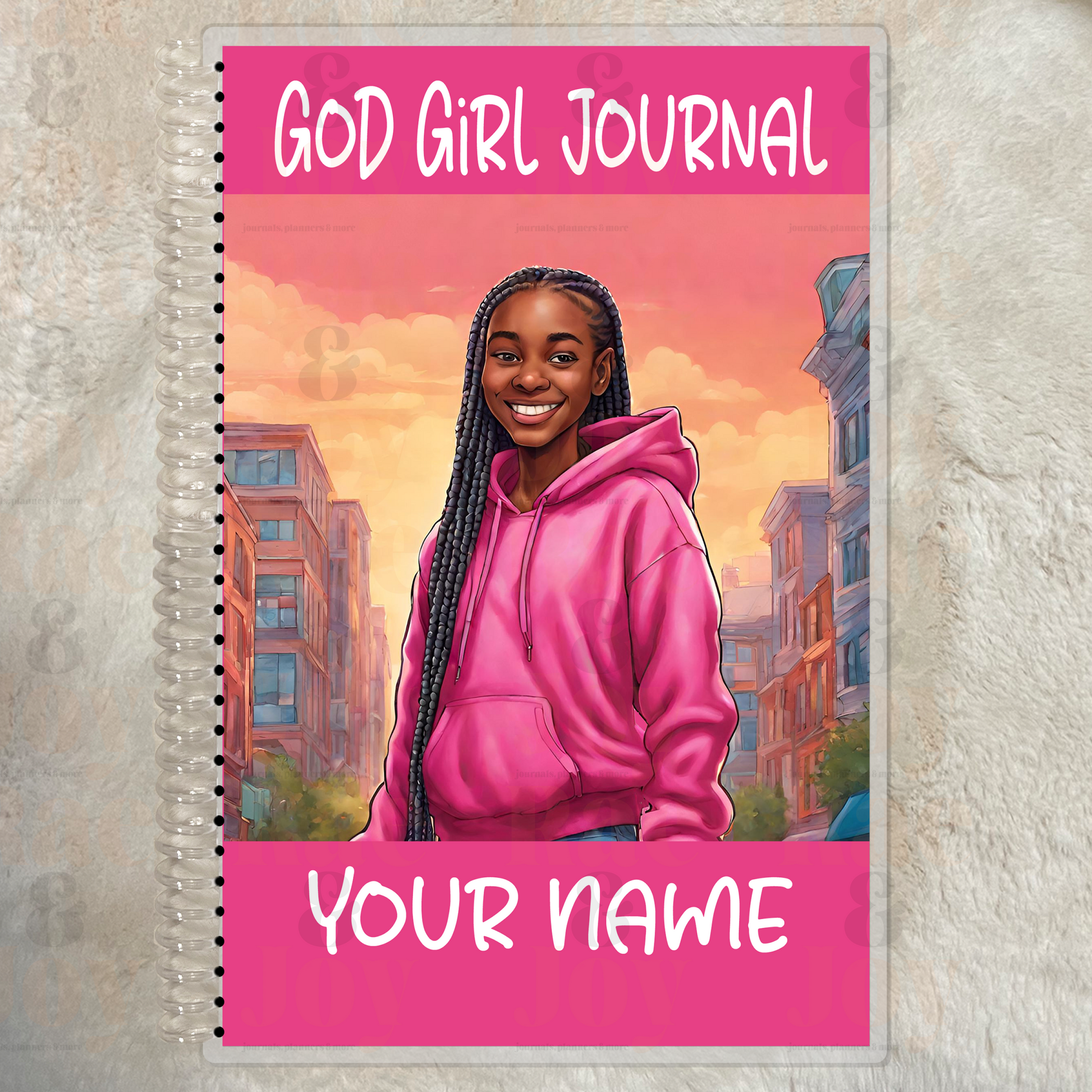 ’God Girl Journal’ For Ages 8 - 15 | Personalized Pink Cover Gratitude Journal Lined 5.5X8.5’