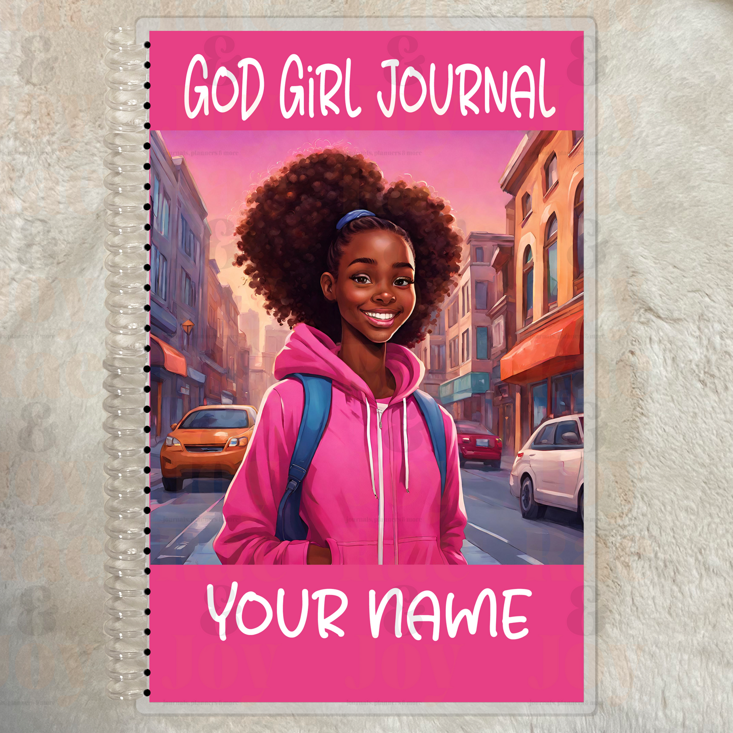 ’God Girl Journal’ For Ages 8 - 15 | Personalized Pink Cover Gratitude Journal Lined 5.5X8.5’