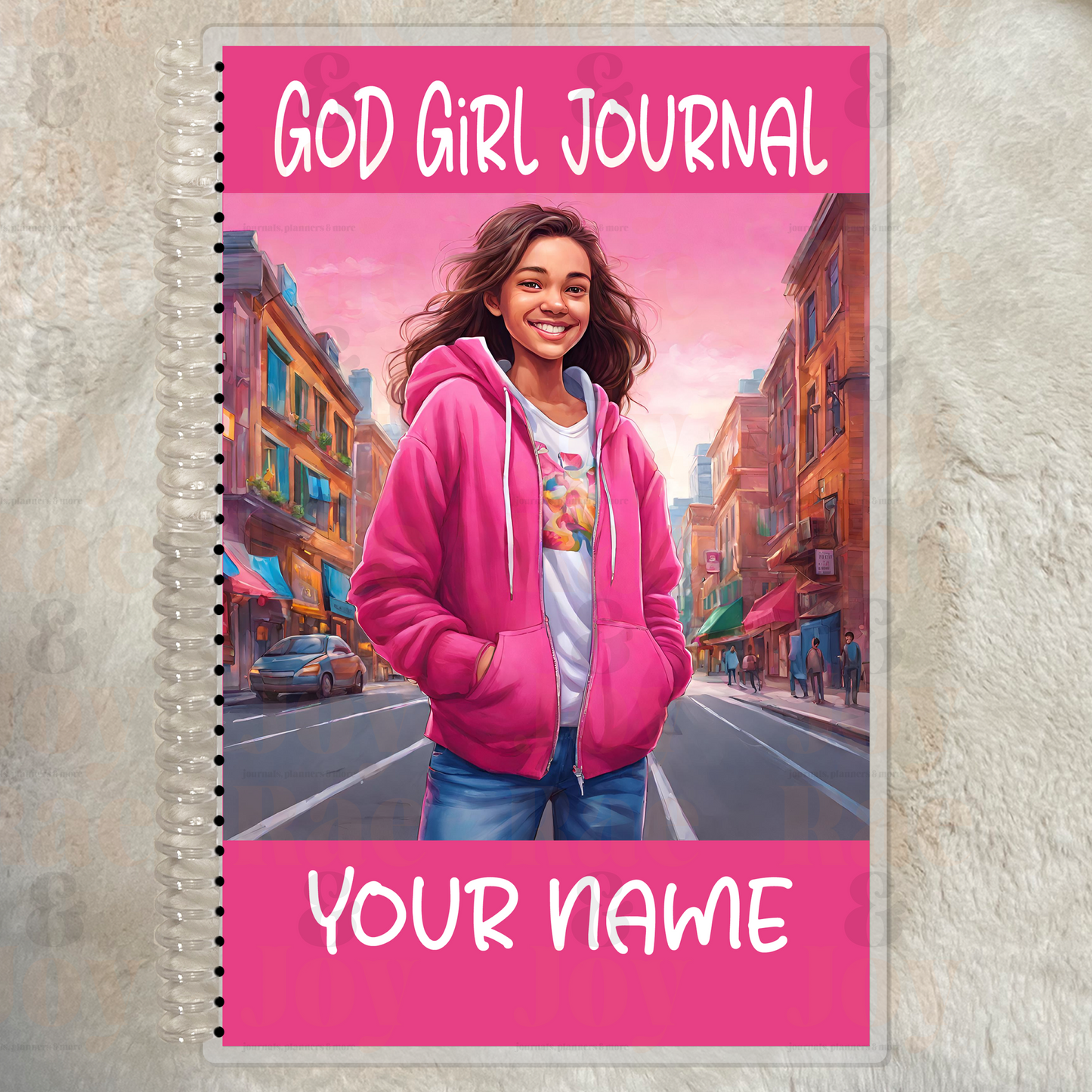 ’God Girl Journal’ For Ages 8 - 15 | Personalized Pink Cover Gratitude Journal Lined 5.5X8.5’