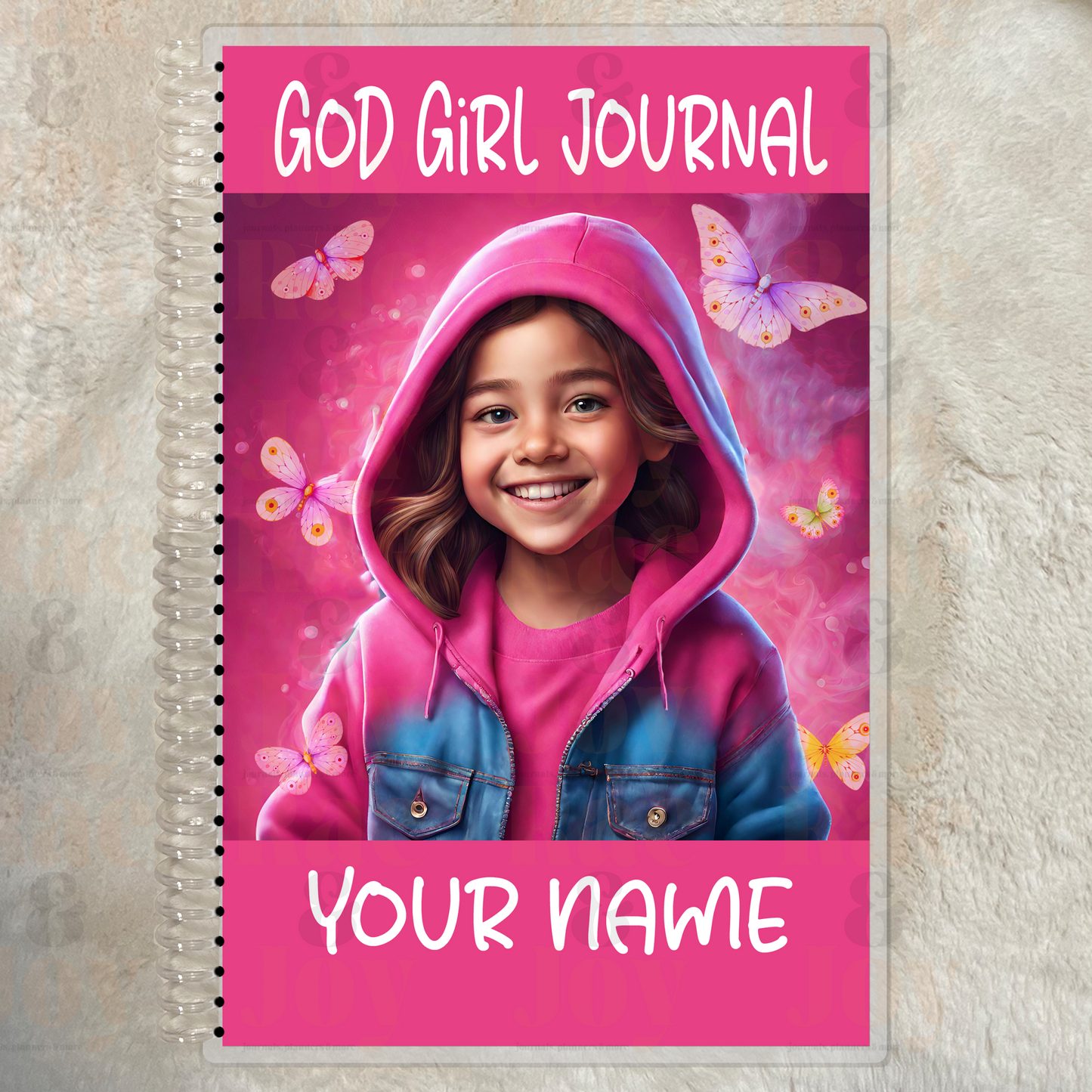 ’God Girl Journal’ For Ages 8 - 15 | Personalized Pink Cover Gratitude Journal Lined 5.5X8.5’