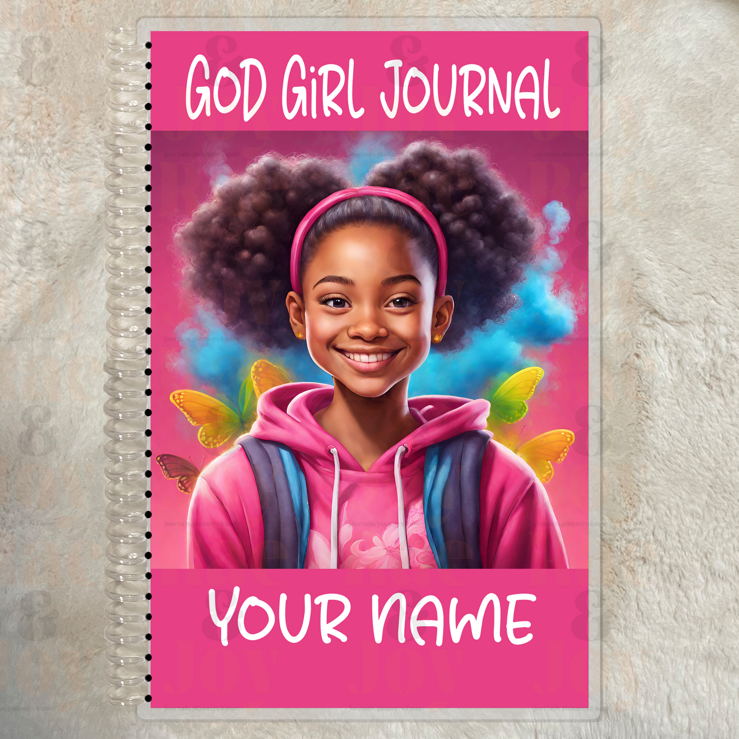 ’God Girl Journal’ For Ages 8 - 15 | Personalized Pink Cover Gratitude Journal Lined 5.5X8.5’