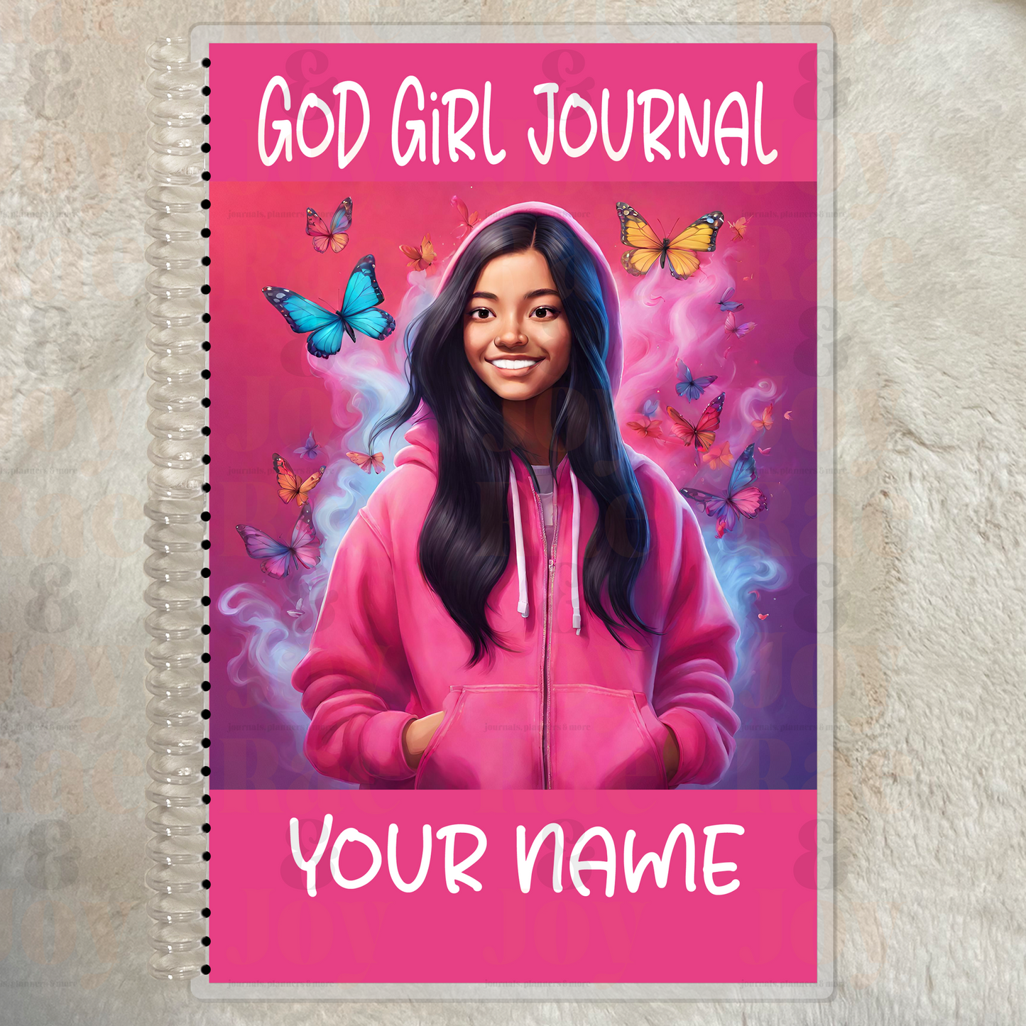 ’God Girl Journal’ For Ages 8 - 15 | Personalized Pink Cover Gratitude Journal Lined 5.5X8.5’