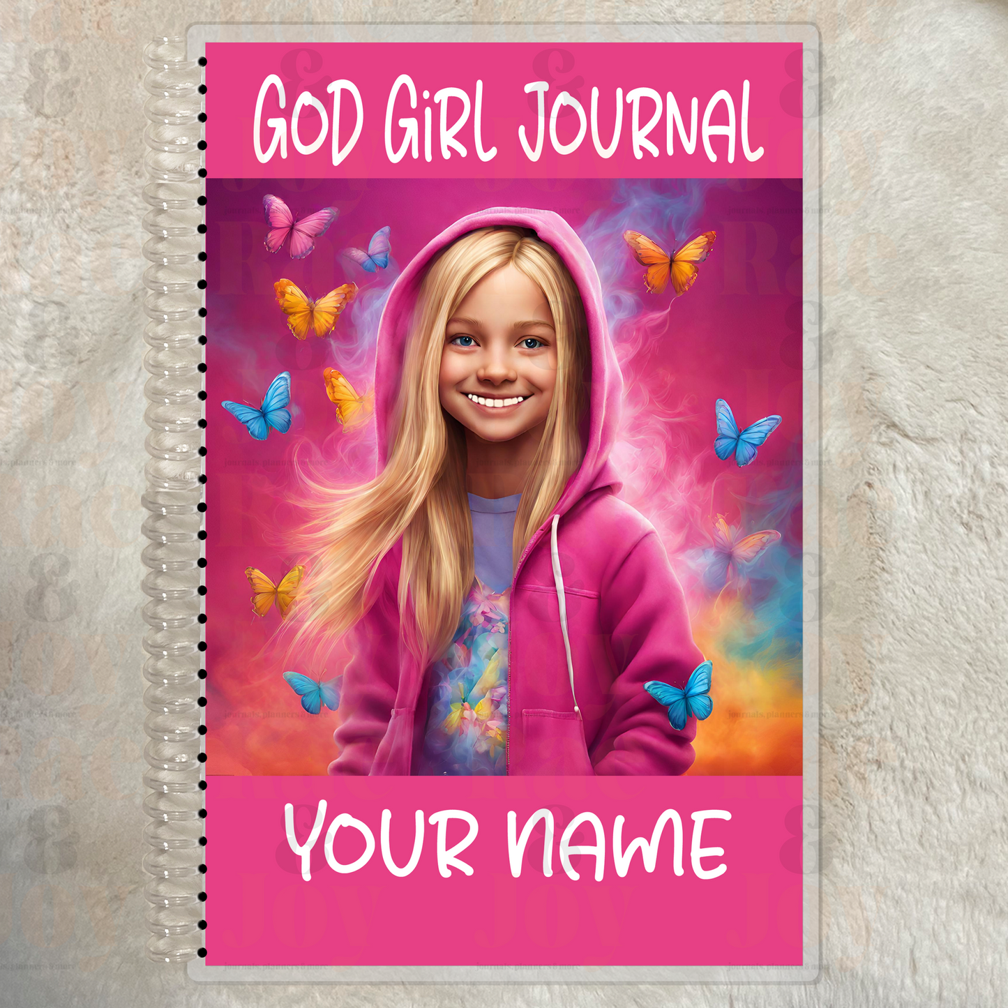 ’God Girl Journal’ For Ages 8 - 15 | Personalized Pink Cover Gratitude Journal Lined 5.5X8.5’