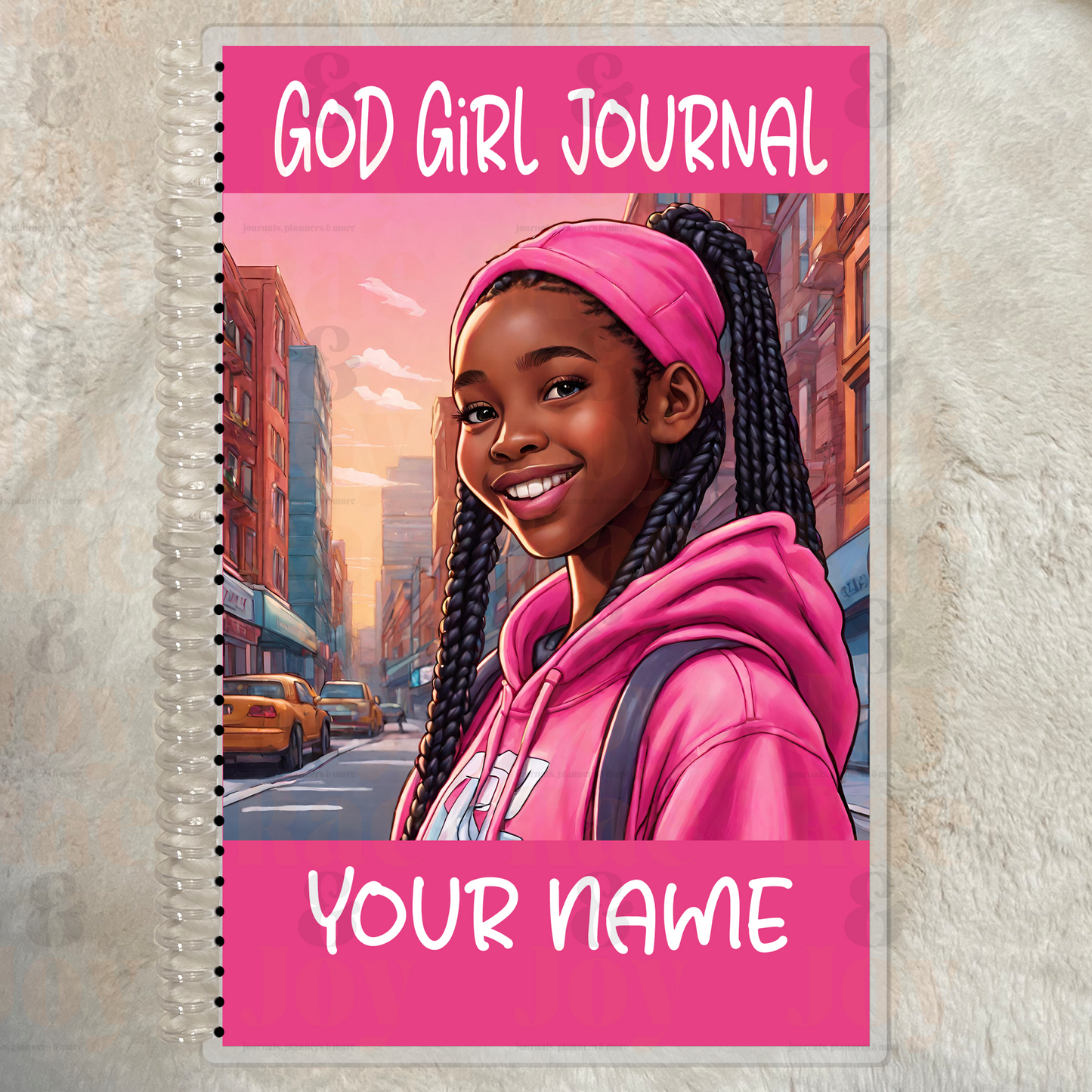 ’God Girl Journal’ For Ages 8 - 15 | Personalized Pink Cover Gratitude Journal Lined 5.5X8.5’