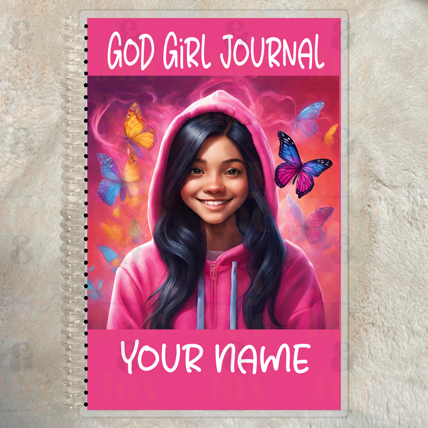 ’God Girl Journal’ For Ages 8 - 15 | Personalized Pink Cover Gratitude Journal Lined 5.5X8.5’