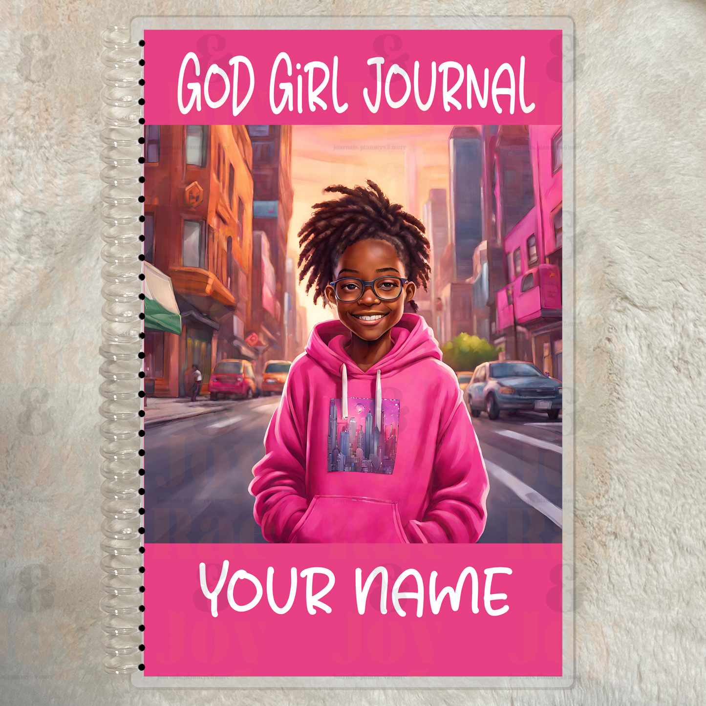 ’God Girl Journal’ For Ages 8 - 15 | Personalized Pink Cover Gratitude Journal Lined 5.5X8.5’