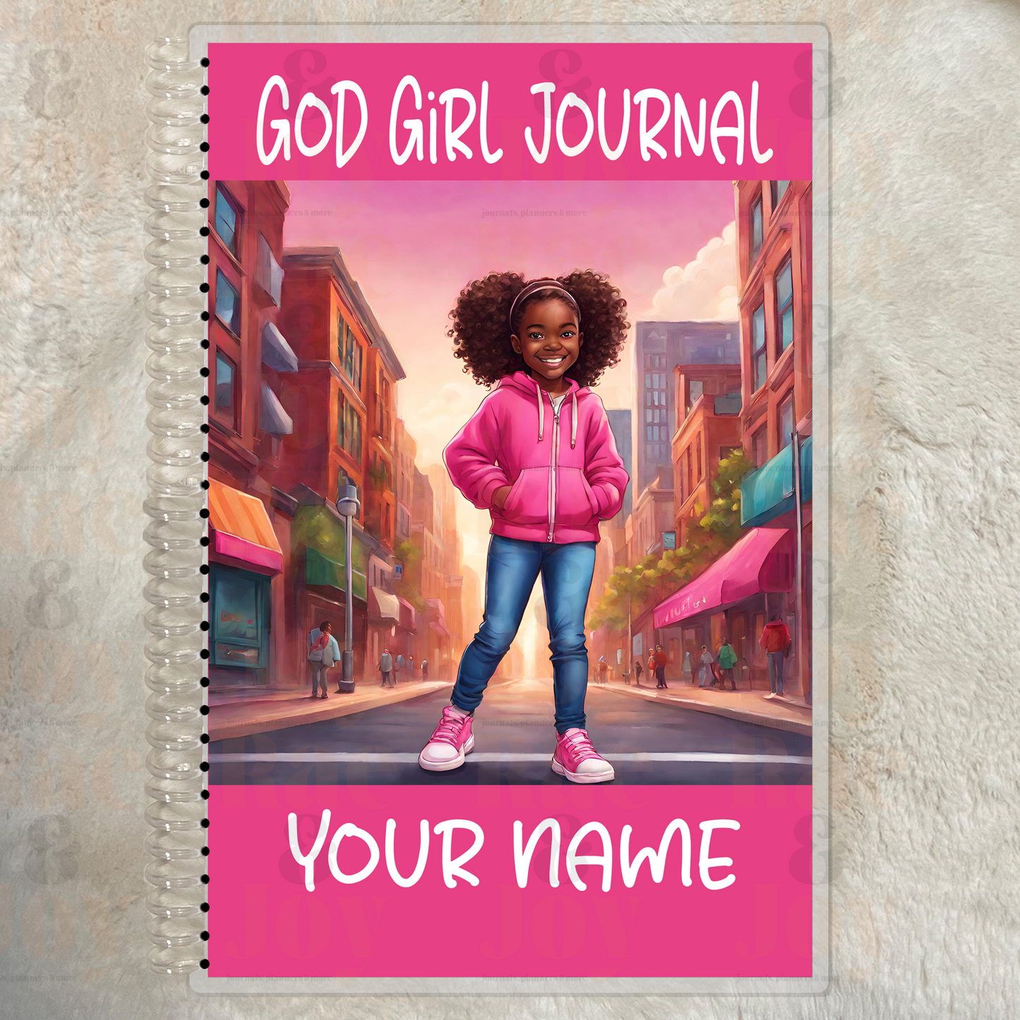 ’God Girl Journal’ For Ages 8 - 15 | Personalized Pink Cover Gratitude Journal Lined 5.5X8.5’