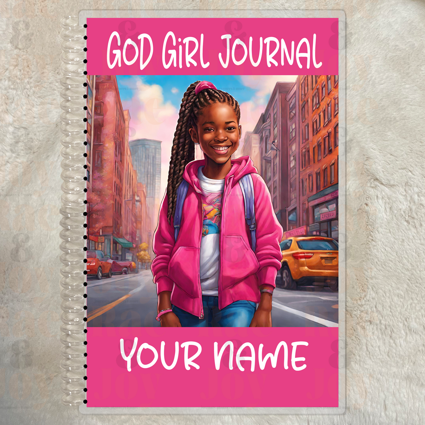 ’God Girl Journal’ For Ages 8 - 15 | Personalized Pink Cover Gratitude Journal Lined 5.5X8.5’