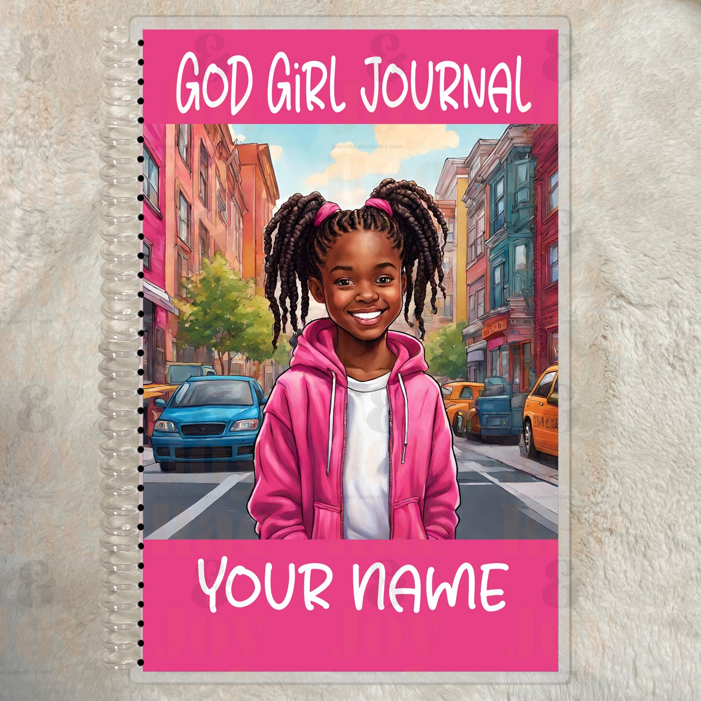 ’God Girl Journal’ For Ages 8 - 15 | Personalized Pink Cover Gratitude Journal Lined 5.5X8.5’