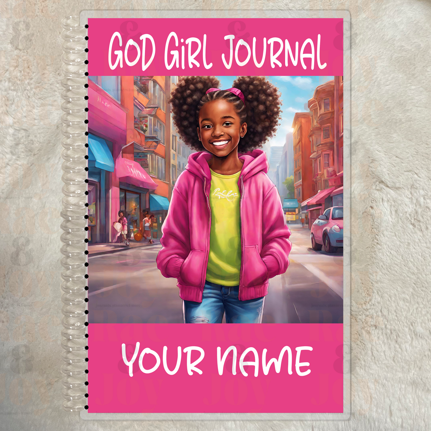 ’God Girl Journal’ For Ages 8 - 15 | Personalized Pink Cover Gratitude Journal Lined 5.5X8.5’