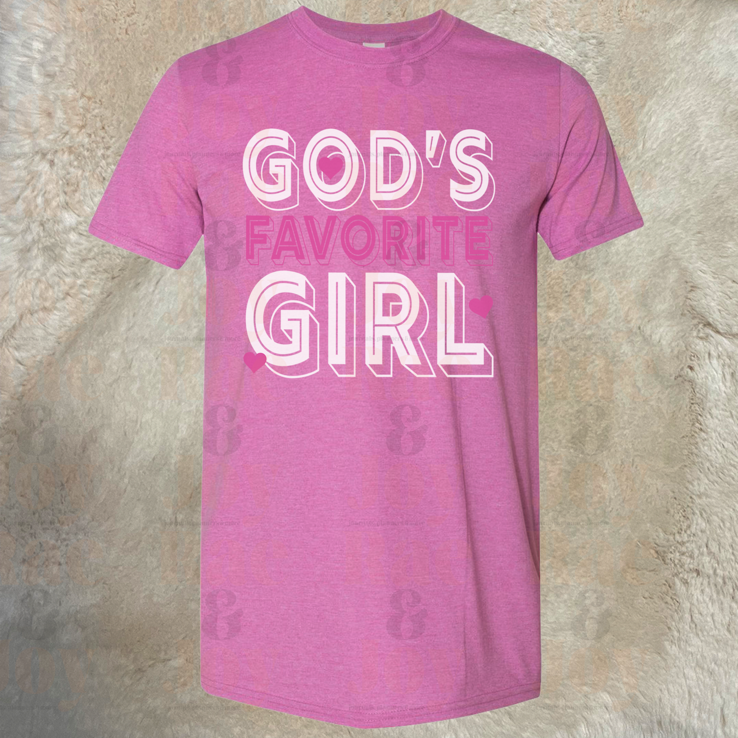 God’s Favorite Girl T-Shirt - Gildan Softstyle® Available In Black Navy Azalea Maroon Purple And