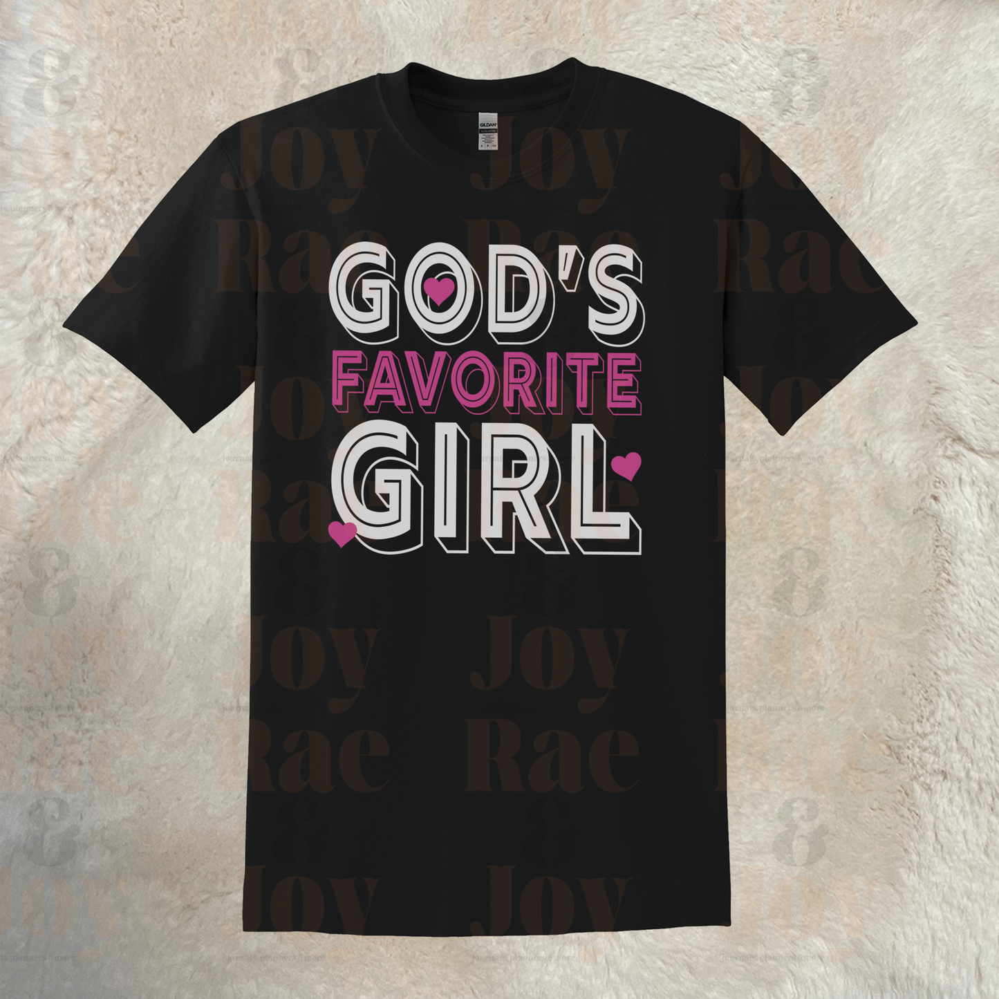 God’s Favorite Girl T-Shirt - Gildan® Softstyle® Dryblend® Available In Purple Orchid Navy