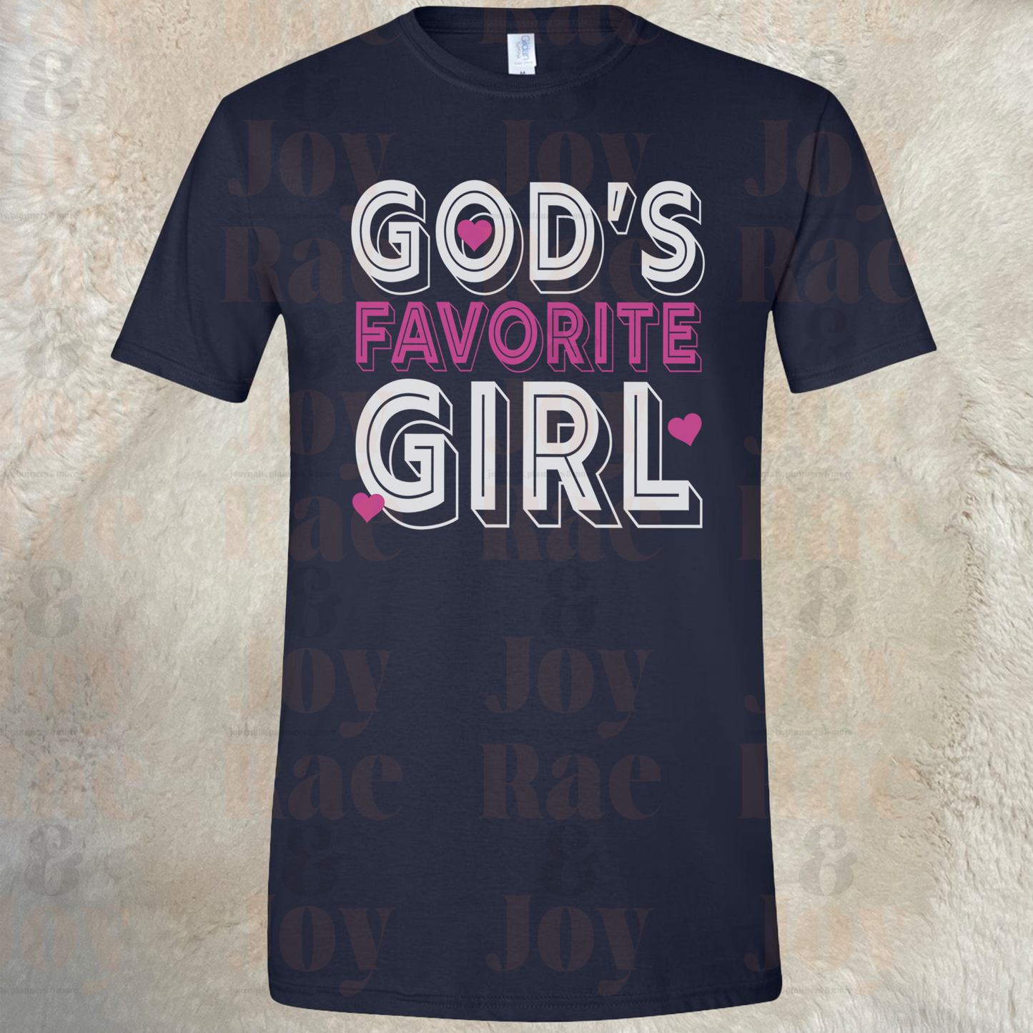 God’s Favorite Girl T-Shirt - Gildan Softstyle® Available In Black Navy Azalea Maroon Purple And