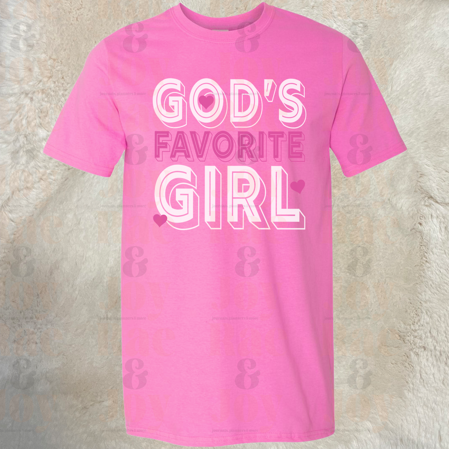 God’s Favorite Girl T-Shirt - Gildan Softstyle® Available In Black Navy Azalea Maroon Purple And