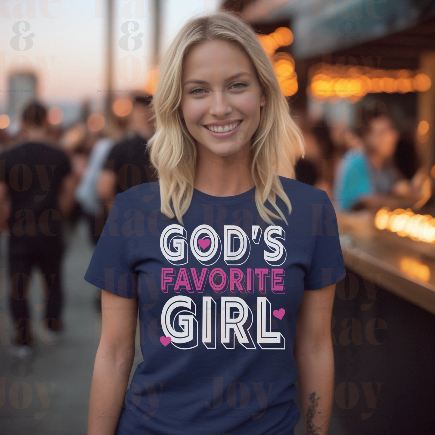 God’s Favorite Girl T-Shirt - Gildan Softstyle® Available In Black Navy Azalea Maroon Purple And