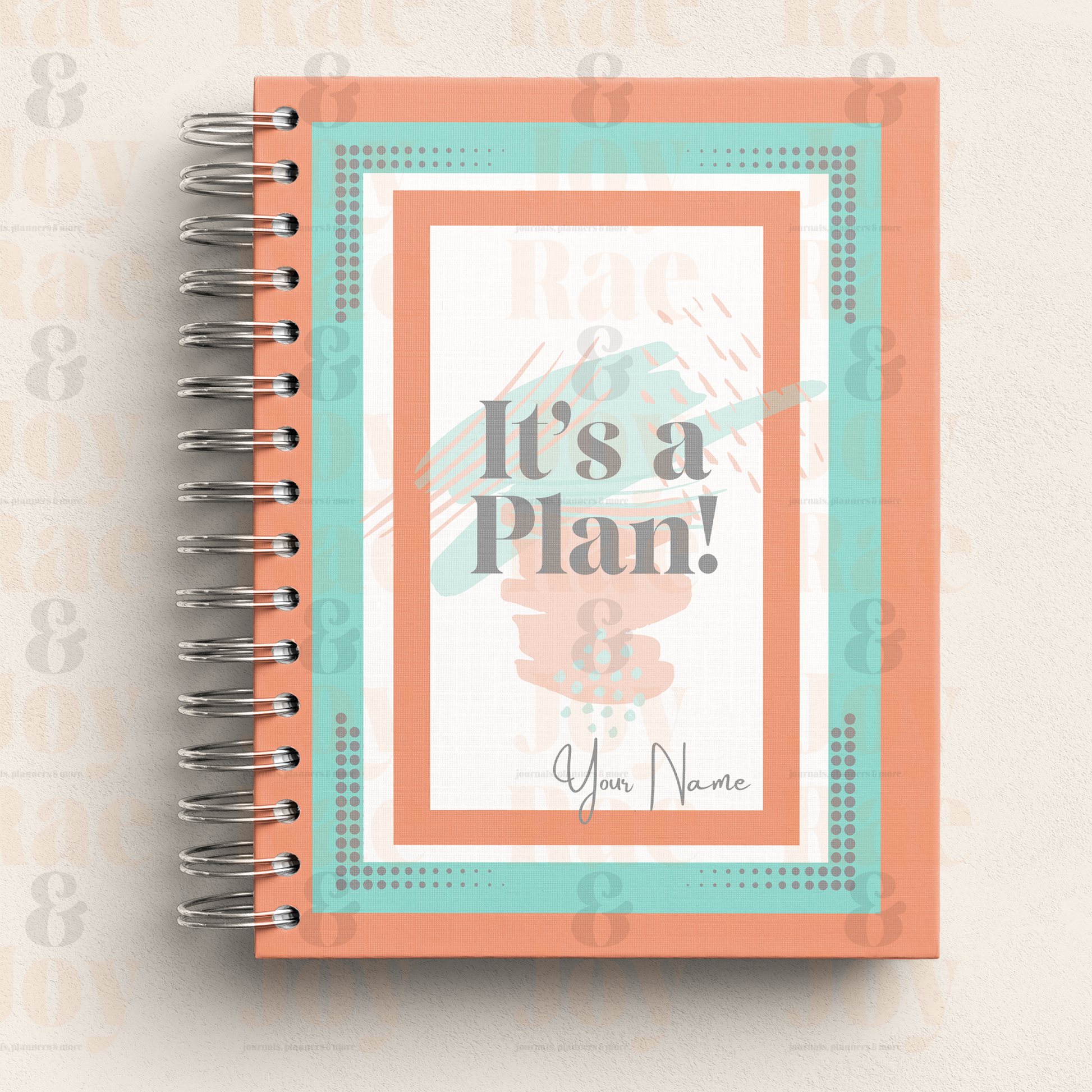 It’s A Plan Undated Daily Journal – Track Goals Health & Schedule Journals/Planners