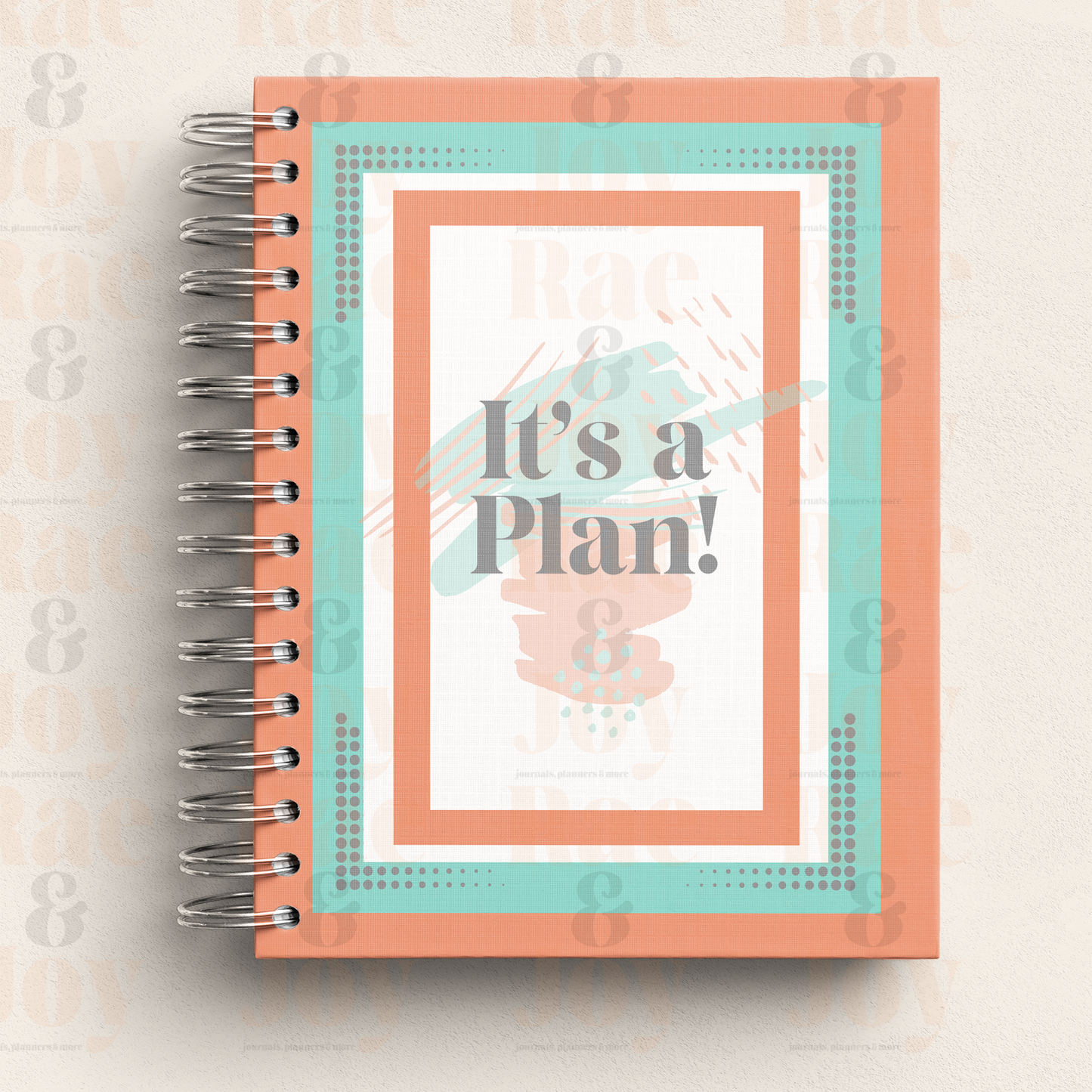 It’s A Plan Undated Daily Journal – Track Goals Health & Schedule Journals/Planners