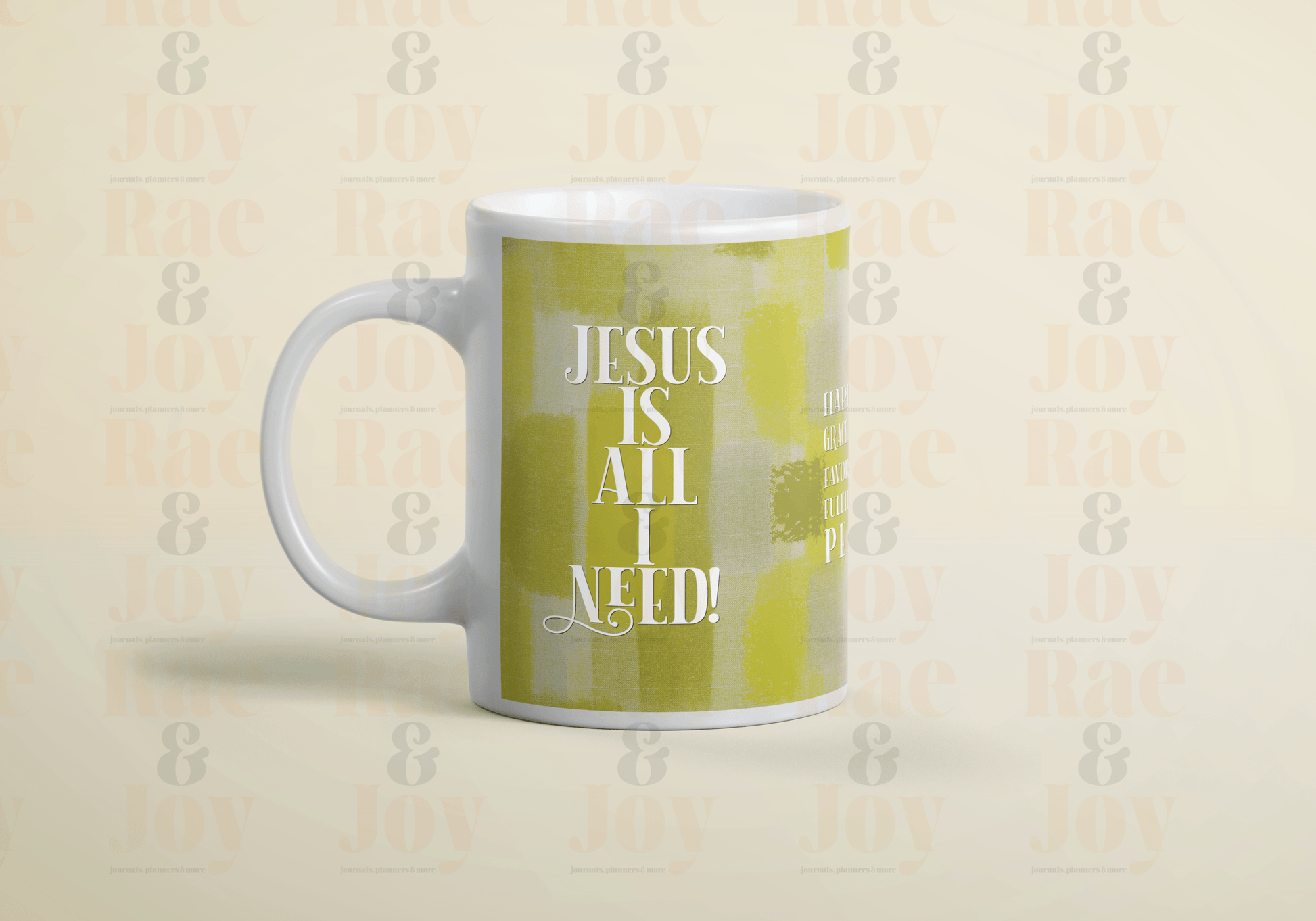 Jesus First Mug | 15 Oz White Ceramic Coordinating Design With ’Jesus First’ Journal