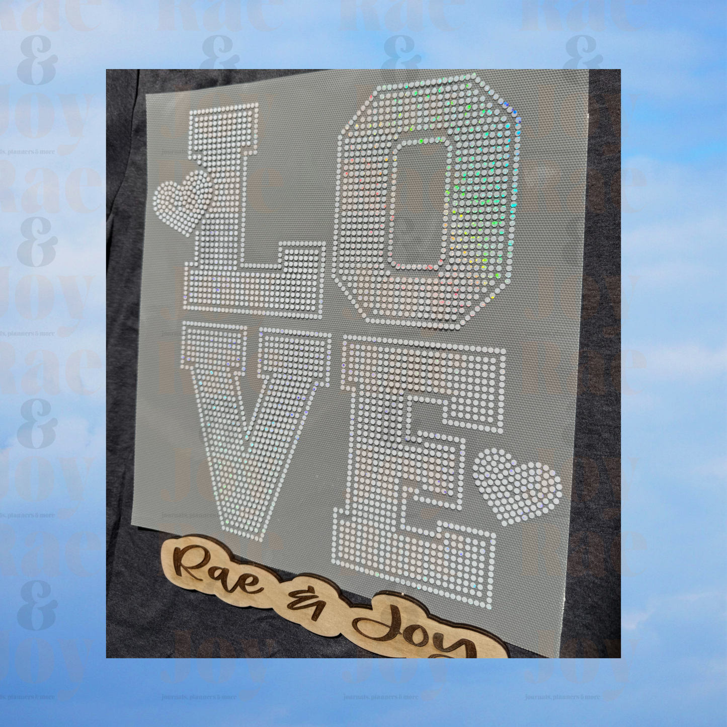 LOVE White Spangle T-Shirt – Sparkle Heart Design | Gildan Softstyle | Limited Quantity