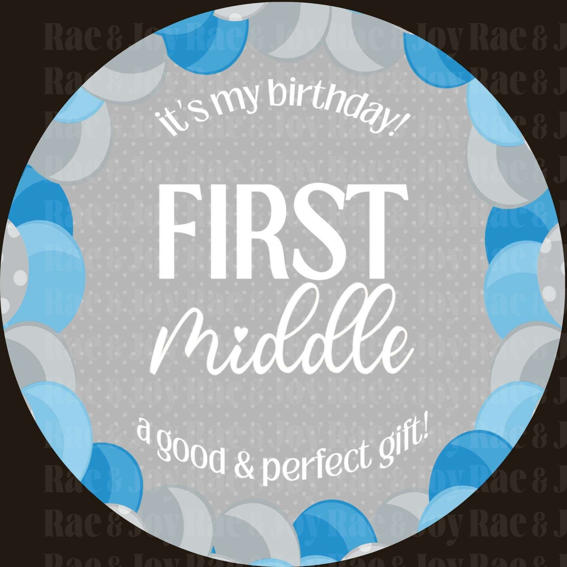 Personalized Baby Name Announcement Sign 3.5 & 6 (Oh Baby! Collection) / Birthday Blue Toddler