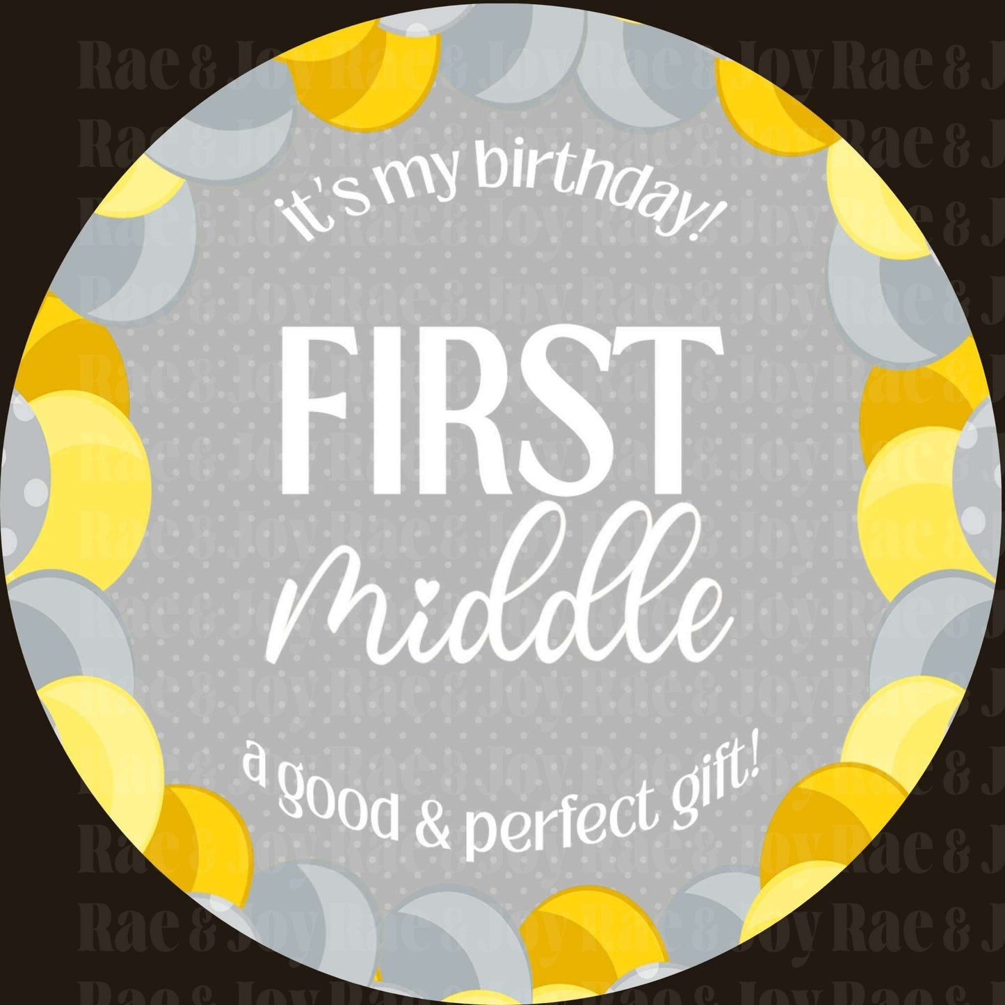 Personalized Baby Name Announcement Sign 3.5 & 6 (Oh Baby! Collection) / Birthday Yellow Toddler