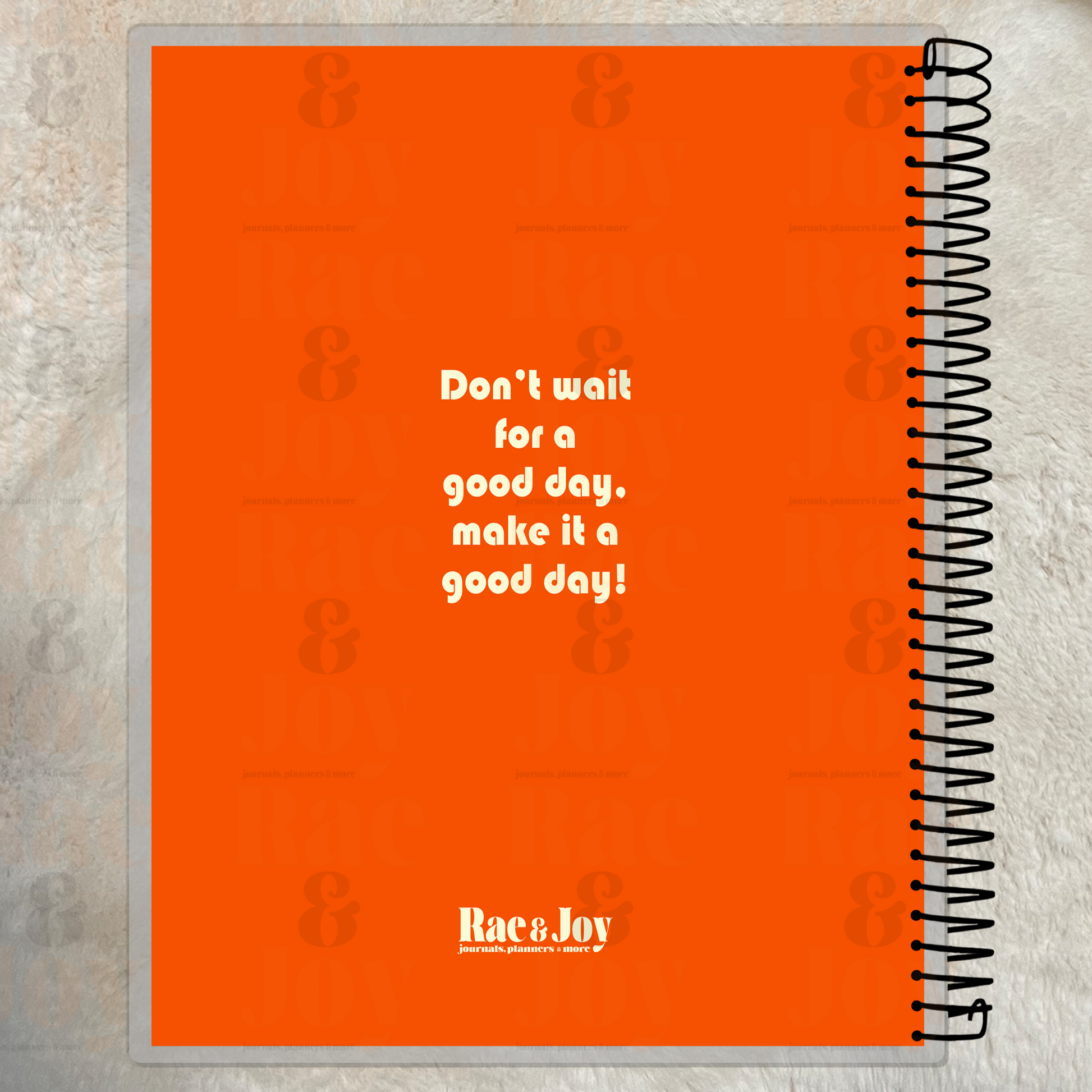 Personalized Good Vibes Notebook – Retro Style 8.5x11’’ Lined Journal Journals/Planners