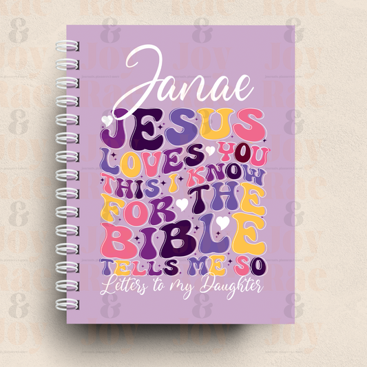 Personalized “Letters to My Child” Hardcover Christian Journal – 7.5x9.5” Lined Faith-Based Keepsake for Daughters Sons