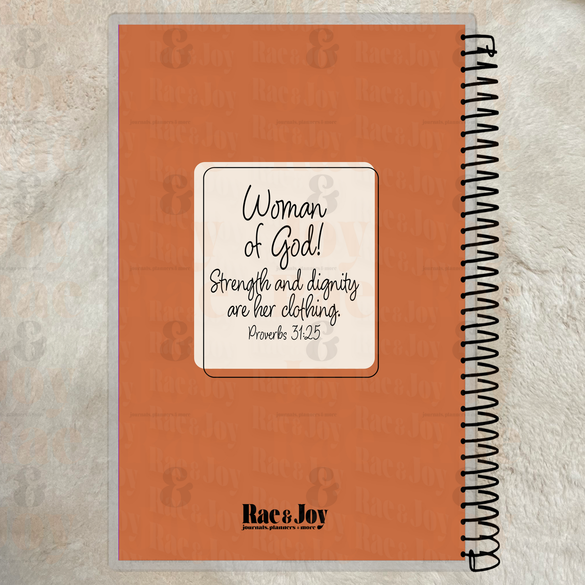 Personalized ’Woman Of God’ Boho Journal – Proverbs 31:30 | 5.5X8.5 Lined Journals/Planners