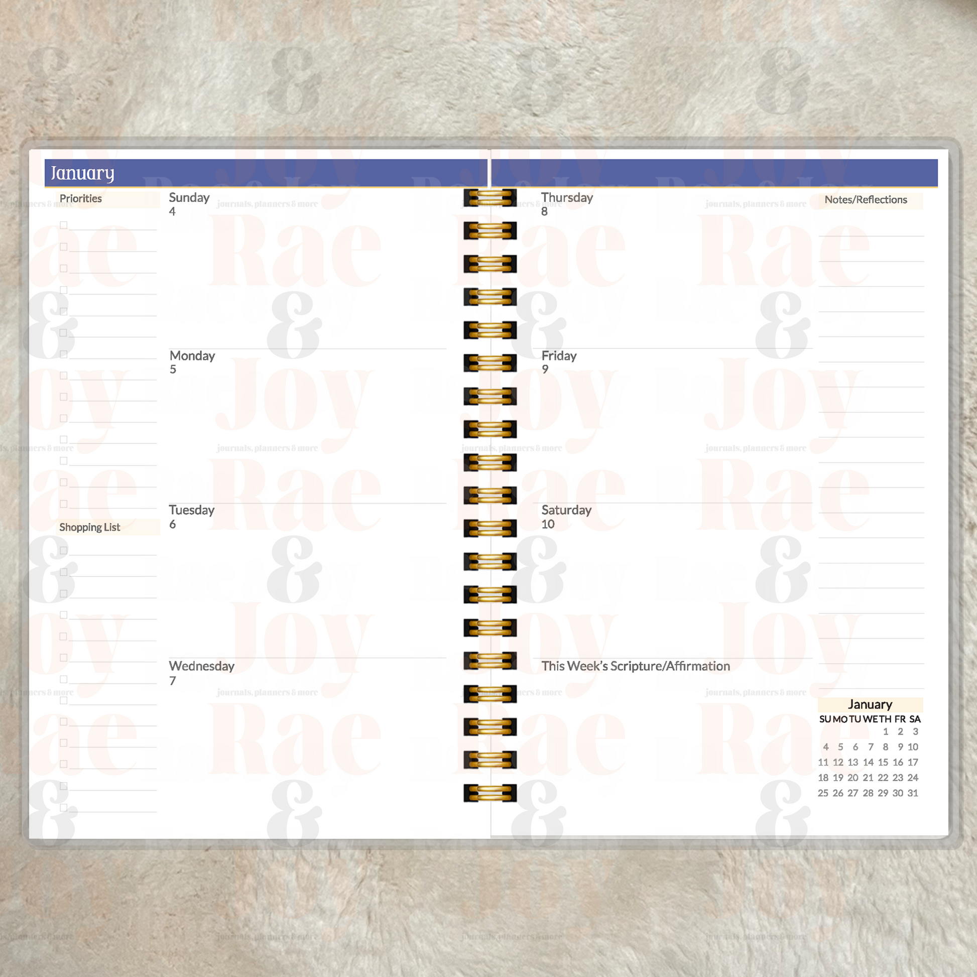 This Is the Day – Personalized 12-Month Christian Planner (Weekly or Monthly)