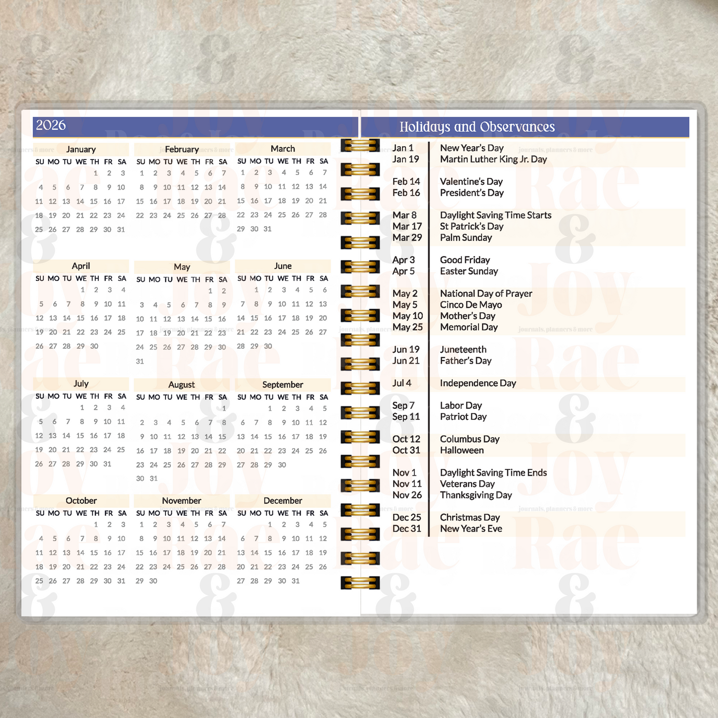 This Is the Day – Personalized 12-Month Christian Planner (Weekly or Monthly)