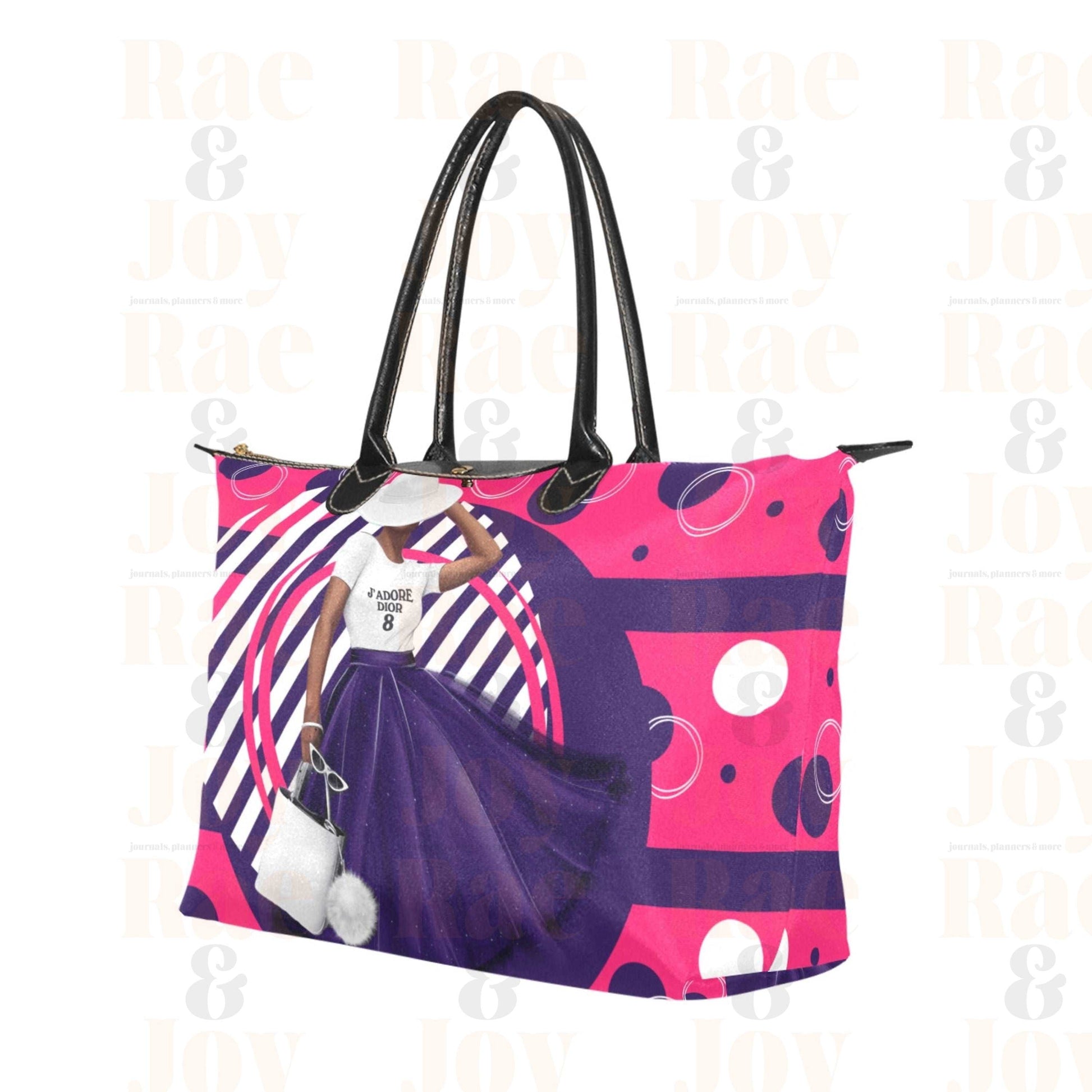 Tote Bag Lightweight Pink Purple (Im A Whole Vibe Collection) Bags