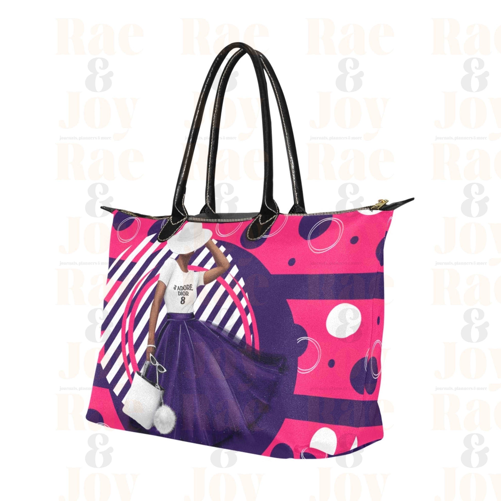 Tote Bag Lightweight Pink Purple (Im A Whole Vibe Collection) Bags